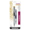 Zebra Pen StylusPen Retractable Ballpoint Pen/Stylus, 1mm, Blue/Gray, PK2 33602